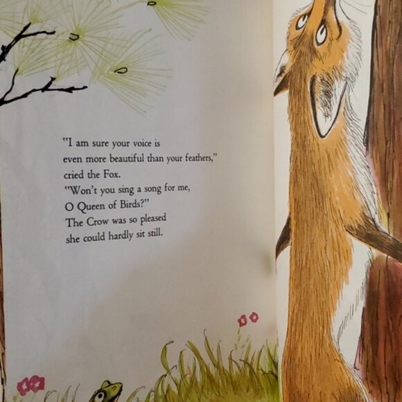 BOOK -- VTG "Three Aesop Fox Fables" Hardback Beautiful - Picture 12 of 16